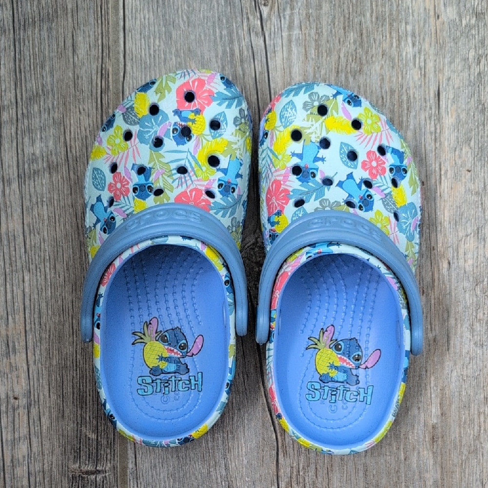 CROCS Kids Sandals - Multicolor Floral with Character